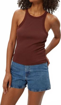 Michael Stars Hayes Tank Top In Espresso