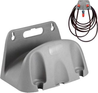 OEM Soporte De Pared Para Manguera - Suspensi&oacute;n De Manguera De Jard&iacute;n - Organizaci&oacute;n Del Jard&iacute;n - Montaje Sin Taladros - Hasta 30 Metros - Gris