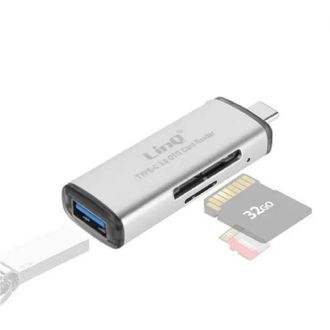 Trade Shop Trade Shop - Funci&oacute;n De La Otg Del Lector De Tarjetas Sd / Micro-sd Tipo-c Con La Fembra Usb Tpc516