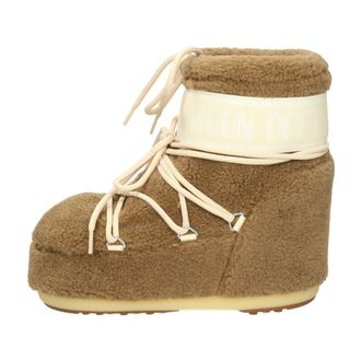 Moon Boot Schoenen, Dames, Bruin, 39 EU, Polyester, Icon Low Fleece Boot