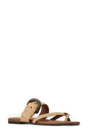 Aquatalia Asti Weatherproof Slide Sandal in Sand Leather at Nordstrom, Size 10.5
