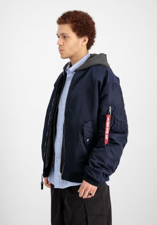 Alpha Industries Bomberjacke ALPHA INDUSTRIES MA-1 CS, Herren, Gr. M, blau (ultra navy), Obermaterial: 100% Nylon; Futter: 100% Nylon; F&uuml;llung: 100% Polyester, Jacken 