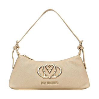 Love Moschino Tote Bag - Dames - Tassen - Beige - Maat: ONE Size Leer