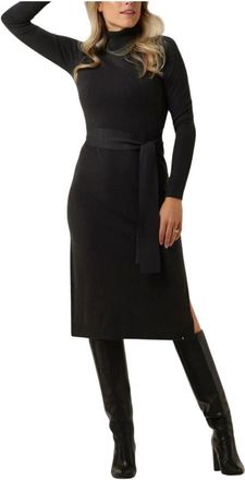 Simple Kleedjes, Dames, Grijs, L, Leer, Knit-vis-pl-nyl-23 Rolkraagtrui