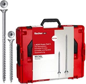 Fischer Surtidos De Tornillos Fischer Power-fast Ii, 1811 Piezas En L-boxx 102