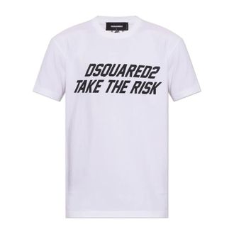 Dsquared2 Hombre, Camisetas, Blanco, Talla: XL
