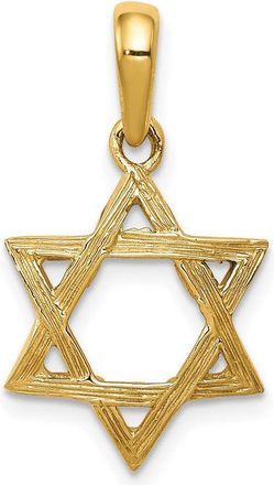 Diamond2Deal 14k Yellow Gold Star of David Pendant