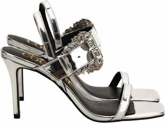 Versace Jeans Couture High Heel Sandalen - Dames - Sandalen met hakken - Grijs - 35 EU - Schoenen