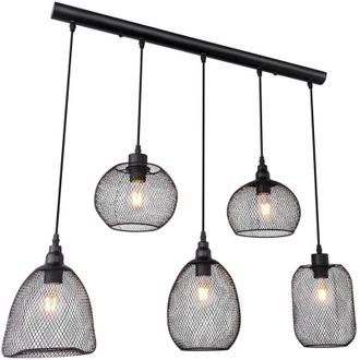 Globo Lighting L&aacute;mpara Colgante - Anya - Negro - Metal - Gran L&aacute;mpara De - Globo
