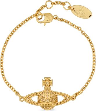 Vivienne Westwood Orb-charm bracelet - women - Brass - OS - Gold