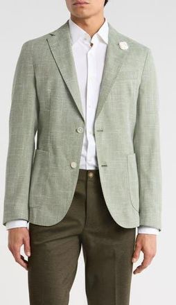 BOSS Hanry Virgin Wool Blend Sport Coat in Medium Green at Nordstrom Rack, Size 42