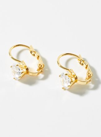 Simons Womens Shimmery zircon earrings