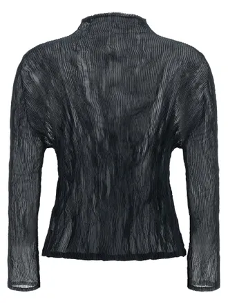 Issey Miyake Chiffon Twist 1 Cardigan - Black