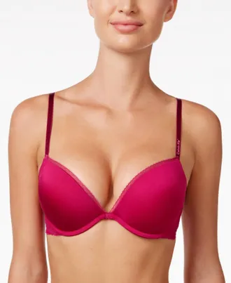 Calvin Klein Seductive Comfort Push Up Bra In Riley