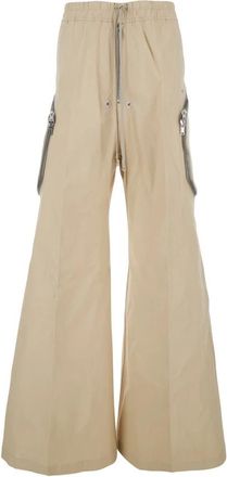 Rick Owens Heizer Belas Broeken - Heren - Wijde Broeken - Beige - L - Katoen - Broeken