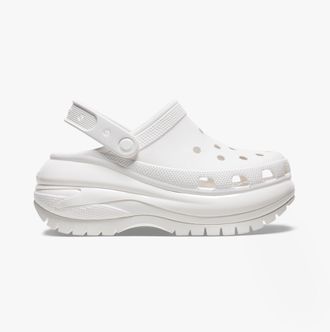 Crocs 207988-100 Mega Crush Womens Clogs White Resin - Size UK 7