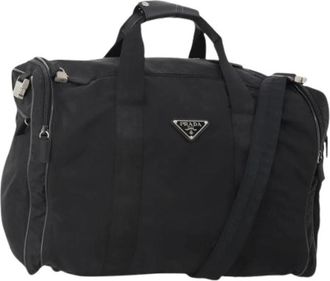 Prada Pre-owned Weekend Bag - unisex - Vintage Weekendtas - Zwart - ONE Size - Nylon - Vintage