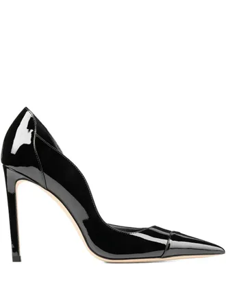 Jimmy Choo London Womens Brigitte 100 Patent Leather Pumps