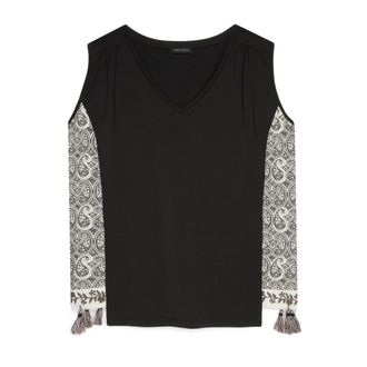 Fiorella Rubino Topjes - Dames - Tops - Zwart - Maat: 2XL Poliester