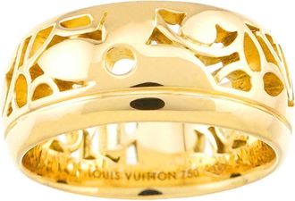 Louis Vuitton Yellow Gold (18K) Band Ring (Pre-Owned)