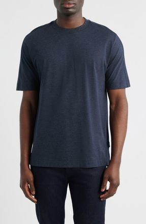 BOSS Taut Crewneck Top in Dark Blue at Nordstrom, Size Xx-Large