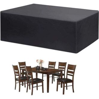 OEM Funda Protectora Impermeable Para Muebles, Mesas Y Sillas, De Tela Oxford, 180x120x74cm, Impermeable Para Exteriores, Resistente A Los Rayos Uv, Corta