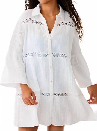 Lilly Pulitzer Elspeth Tiered Coverup In Resort White