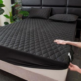 OEM Protector De Colch&oacute;n Impermeable Extrasuave Con Bolsillos Profundos, Color Liso, Estampado Geom&eacute;trico, Proporciona Mayor Comodidad Para Dormir En Dorm