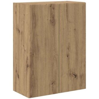 vidaXL TV Wall Cabinet Artisan Oak 59.5 x 31 x 80 cm Engineered Wood vidaXL