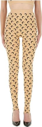 Marine Serre Leggings met Maanprint - Dames - Leggings - Veelkleurig - S - Broeken