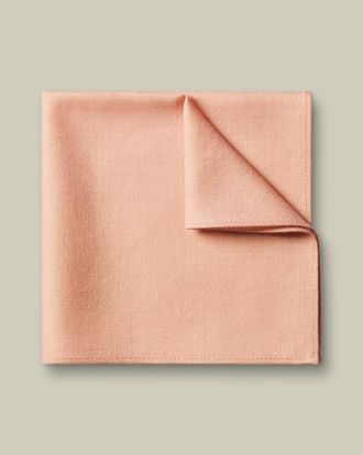 CHARLES TYRWHITT Wool Pocket Square - Light Pink Size OSFA by Charles Tyrwhitt