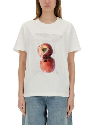 Moschino Apple Print T -shirt