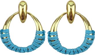 Panacea Wrapped Door Knocker Drop Earrings in Turquoise at Nordstrom Rack