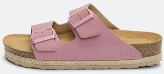 Espadrij Ami Velour Sandalen f&uuml;r Herren | wei&szlig;/rosa