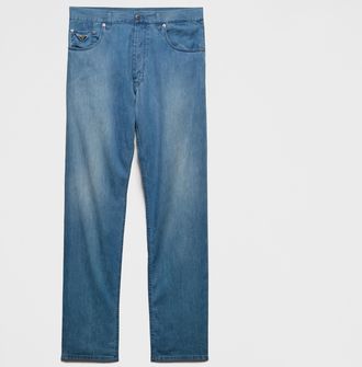 Prada Light denim five-pocket jeans