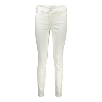 Calvin Klein Jeans, Dames, Wit, W30, Denim, Witte Skinny Denim Jeans met Logo