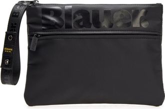 Blauer Strip Clutch Handtas Pols Tas Zwart - Dames - Portefeuilles - Zwart - ONE Size - Accessoires