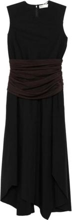 Tory Burch Midi Jurk - Dames - Casual kleedjes - Zwart - 2XS - Kleedjes