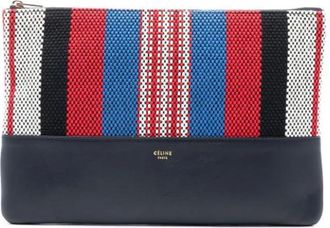 Celine Pre-owned Clutches, female, Multicolor, Size: ONE SIZE Pre-owned Canvas Clutch
