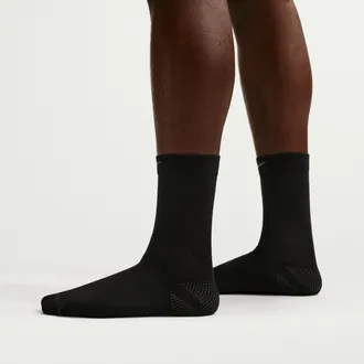 Nike Unisex Run Lightweight Running Crew Socks (1 Pair) in Black | HV6919-010