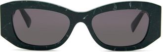 Bulgari BV40037I 98A Womens Sunglasses Green Size 54