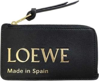 Loewe Pre-owned Wallets, female, Black, Size: ONE SIZE Pre-owned Leather Wallet