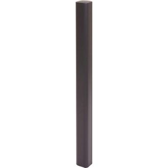 Hhg Hhg - Poste De Aluminio Sarthe Valla Wpc, Poste De Columna, Sistema Enchufable, 98cm, Antracita