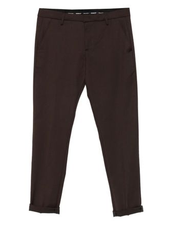 Dondup cuffed wool trousers - Brown