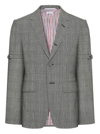 Thom Browne Geruite blazer - Grijs