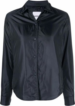 Aspesi Shirts - Dames - Overhemden - Blauw - L - Overhemden