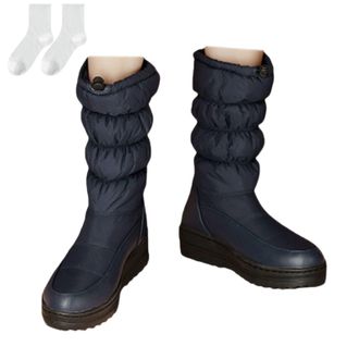 Generic Womens Winter Snow Boots with A Warm, Padded Shaft, Lined Mid-Calf Boots Made of Water-Repellent Material with A Non-Slip Sole, Comfortable Winter Boo