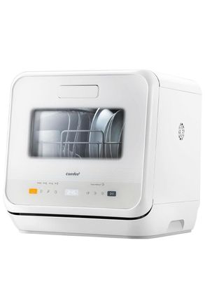 Living and Home Countertop Dishwasher Table Top with Built-in 5L Water Tank, Steam Sterilization, Drying Function in White