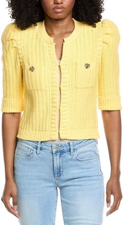 L'agence Lagence Delilah Crop Textured Cardigan