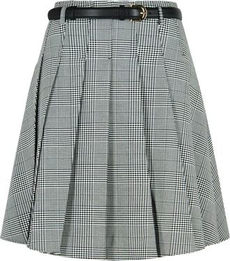 Self Portrait Black Viscose Blend Skirt